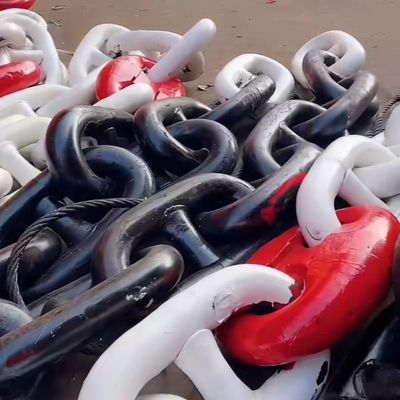 102mm Anchor Chains Grade 3 High Strength Alloy Steel Galvanized Stud Link