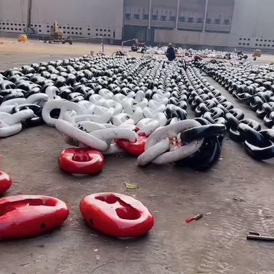 87mm Grade3 High - Strength Alloy Steel Stud Link Anchor Chain Vessel Positioning