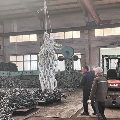 73mm Anchor Chains High Strength Alloy Steel Galvanized Stud Link Chain Cable