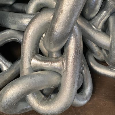 102mm Anchor Chains Grade 3 High Strength Alloy Steel Galvanized Stud Link