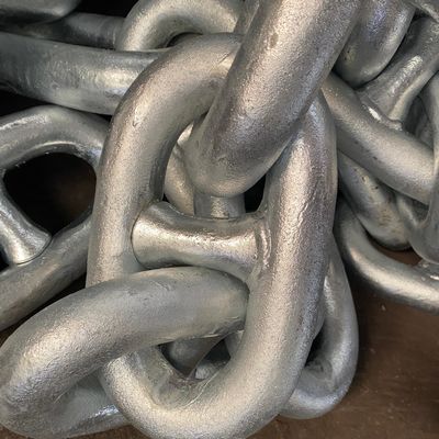 107mm Spray Paint Stud Link Anchor Chains Ship Mooring Anchor Chain