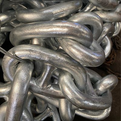 84mm High - Strength Alloy Steel Spray Paint Stud Link Anchor Chain Vessel Positioning