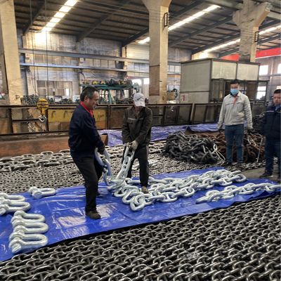 122mm Grade 3 Marine Galvanized Anchor Chain High Strength Alloy Steel