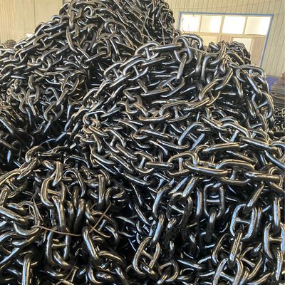 56mm High - Strength Alloy Steel Spray Paint Boat Anchor Chain Ship Stabilization