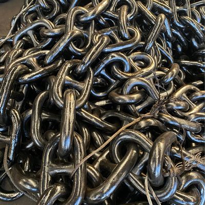 76mm Grade3 High - Strength Alloy Steel Spray Paint Stud Link Anchor Chain