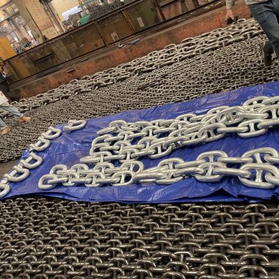 40mm U3 High - Strength Alloy Steel Spray Paint Stud Link Anchor Chain  Ship Stabilization