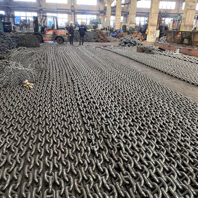 48mm High - Strength Alloy Steel Spray Paint Boat Anchor Chain Berthing Assistance