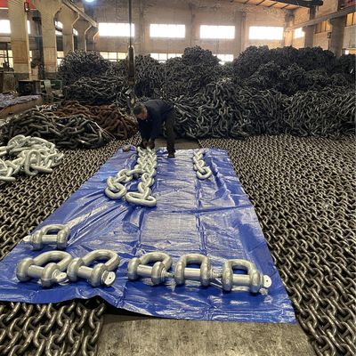 73mm Anchor Chains High Strength Alloy Steel Galvanized Stud Link Chain Cable