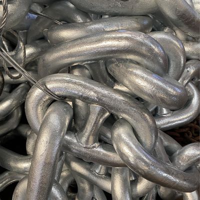 56mm High - Strength Alloy Steel Spray Paint Boat Anchor Chain Ship Stabilization