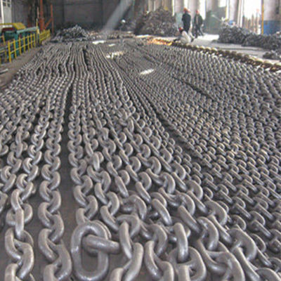 120mm Anchor Chains High Strength Alloy Steel Galvanized Stud Link Mooring Chain