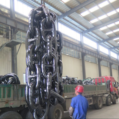 Grade 3 124mm Stud Link Galvanized Chain Anchor High Strength Alloy Steel