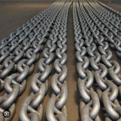 84mm High - Strength Alloy Steel Spray Paint Stud Link Anchor Chain Vessel Positioning