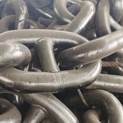 Grade 3 Stud Link Anchor Chains 48mm Spray Paint High Strength Alloy Steel