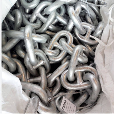 30mm Anchor Chains Grade 3 Spray Paint High Strength Alloy Steel Stud Link