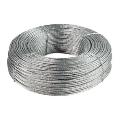 8mm Galvanizing Steel Core High Carbon Double Strand Twisted Marine Mooring Wire Rope