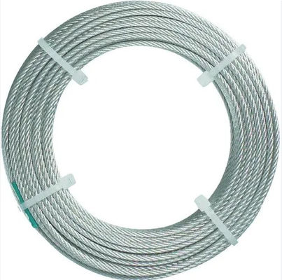 High Carbon Marine Wire Rope Sling 22mm Galvanizing Steel Core For Marine Cranes