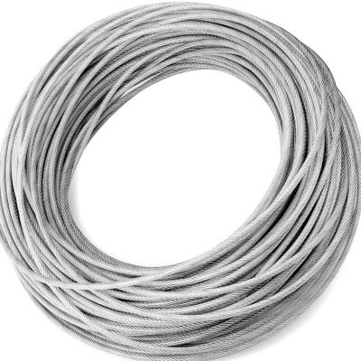 9mm High Carbon Steel Wire Steel Core Galvanized Steel Rope For Marine Cranes