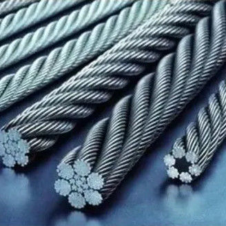 20mm 6*19 steel core Galvanized Triple-strand twisted steel wire rope  Marine wire rope