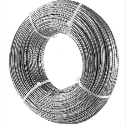 8mm Galvanizing Steel Core High Carbon Double Strand Twisted Marine Mooring Wire Rope