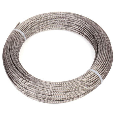 6mm Steel Core Galvanizing Double Strand Twisted Wire Rope For Marine Cranes
