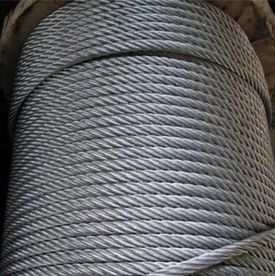 High Carbon Marine Wire Rope Sling 22mm Galvanizing Steel Core For Marine Cranes