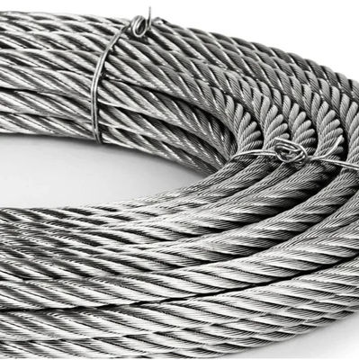 9mm Fiber Core High Carbon Galvanized Steel Rope For Marine Cranes