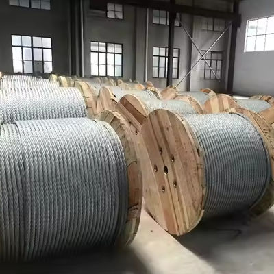 22mm 8x37 Galvanizing High Carbon Fiber Core Triple Strand Twisted Marine Wire Rope