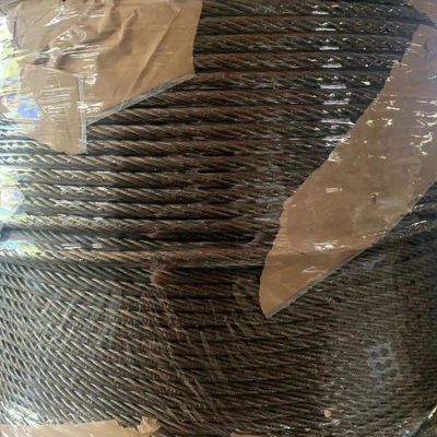 24mm Marine Deck Cranes 6x19 Steel Core High Carbon Galvanized Wire Rope
