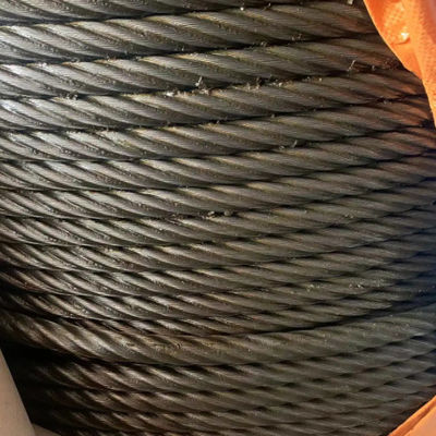 32mm Fiber Core Galvanizing High Carbon Steel Wire For Marine Cranes