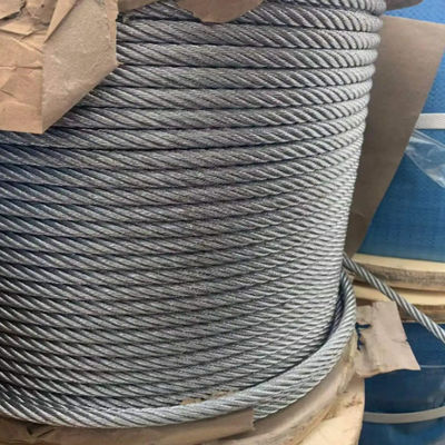 9mm 6*19 Twisting process Alloy steel wire steel core Wire rope for  marine cranes