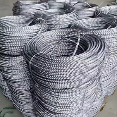 9mm 6*19 Twisting process Alloy steel wire steel core Wire rope for  marine cranes