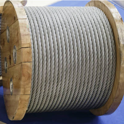 16mm Fiber Core Galvanizing High Carbon Wire Rope Sling For Marine Deck Cranes