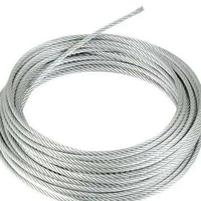 20mm Galvanizing Fiber Core High Carbon Steel Wire For Marine Cranes