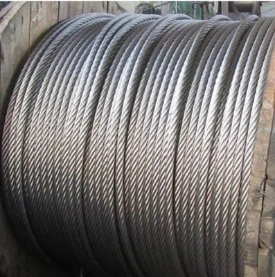 16mm Fiber Core Galvanizing High Carbon Wire Rope Sling For Marine Deck Cranes