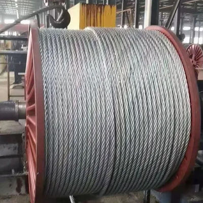 Triple Strand Twisted High Carbon Marine Wire Rope Sling 20mm Fiber Core Galvanizing