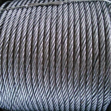 22mm 8x37 Galvanizing High Carbon Fiber Core Triple Strand Twisted Marine Wire Rope