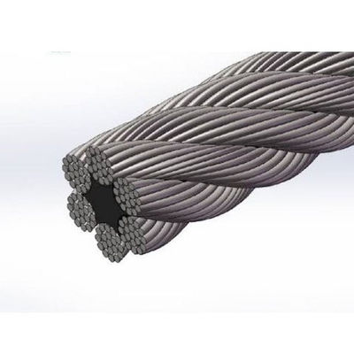 Galvanizing High Carbon Steel Wire Rope Sling 10mm Fiber Core For Marine Cranes