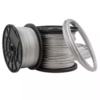 10mm Fiber Core Triple Strand Twisted Galv Wire Rope For Marine Deck Cranes