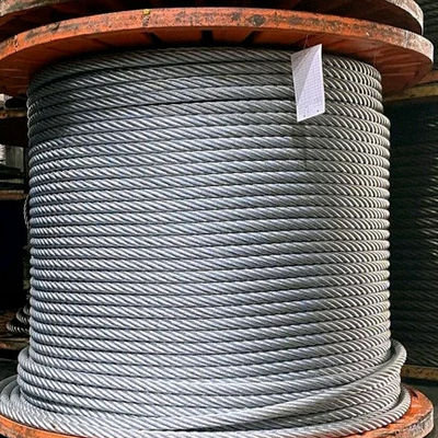 18mm 6x19 Galvanized Steel Wire Rope For Marine Deck Cranes Marine Wire Rope