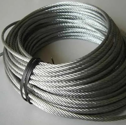 18mm 6x19 Galvanized Steel Wire Rope For Marine Deck Cranes Marine Wire Rope