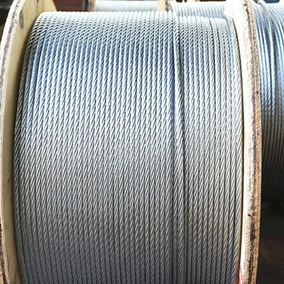 18mm 6x19 Galvanized Steel Wire Rope For Marine Deck Cranes Marine Wire Rope