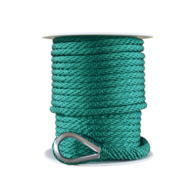 12 Strand Marine Anchor Rope With Polyamide Yarn Polyester Material