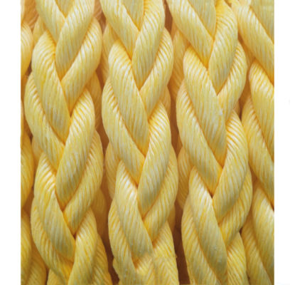 High Strength 8  Strands Braid PP Danline Floating 64mm Marine Mooring Winching Rope