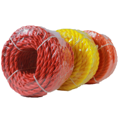 4 Strands Twisted Pp Rope 100m 200m Customized Length Polypropylene Mooring Rope