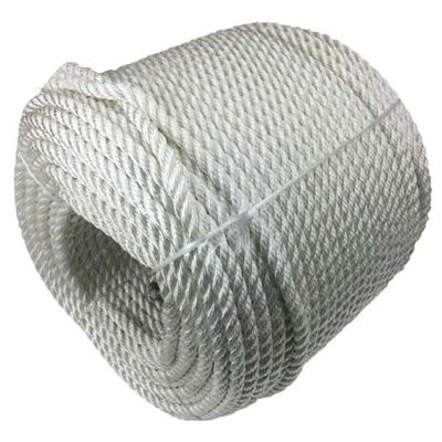 White Color Nylon Rope 32mm Diameter 3 Strand Twist Nylon Marine Rope