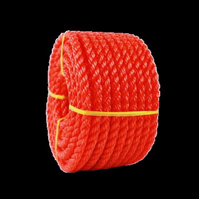 3 /4 Strand 8 MM PP Polypropylene Twisted Braided Packaging Rope for Fishing Marine
