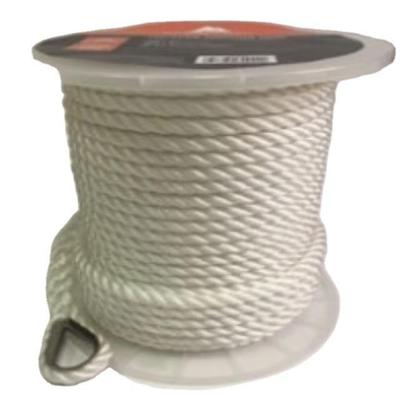 3/8" X 200'PREMINUM THREE STRAND TWISTED ANCHOR LINE NYLON MARINE ROPE