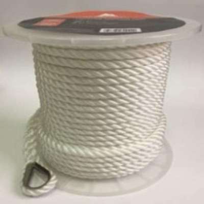 3/8" X 200'PREMINUM THREE STRAND TWISTED ANCHOR LINE NYLON MARINE ROPE