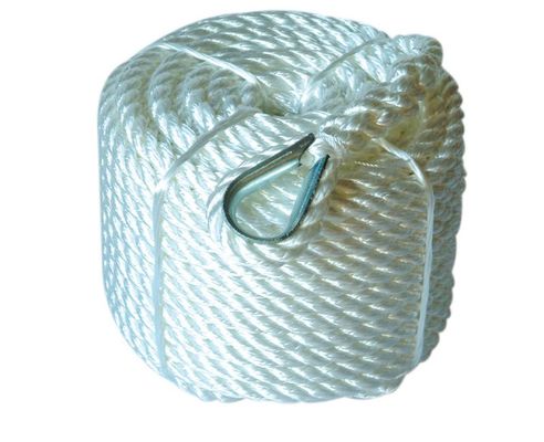 3 Strand Twisted Nylon Rope for Marine Use Dock Line, Anchor Line, Utility Use Rope