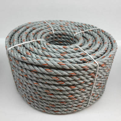 3 Strand Twisted Blue Color 10mmx200m PP Monofilament Danline Polysteel Rope With High Breaking Strength for Marine Boat